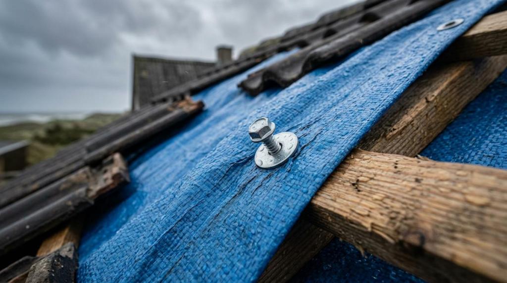 Tømrer til stormskade i Nordjylland